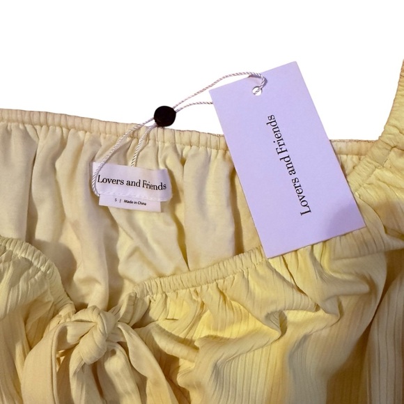 Lovers & Friends NWT Diani Butter Yellow Top Size Small - Picture 5 of 5